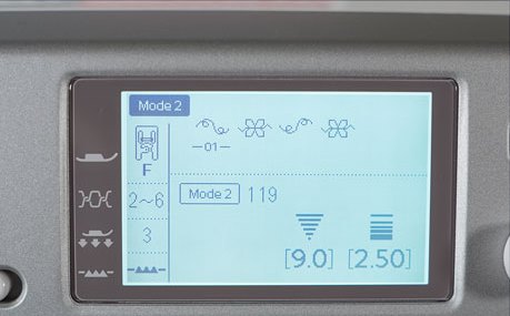 LCD scherm janome mc 6700p