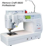 Janome Memory Craft 6600 Professional