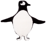 Kruissteekvormkussen kit met rug, Eva Mouton Pinguin