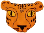 Kruissteekvormkussen kit met rug, Eva Mouton Cheetah