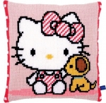 Kussen Hello Kitty met hondje