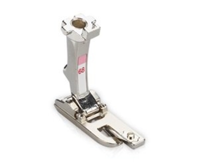 Schelp- en tricotzoomvoet: 2mm #68