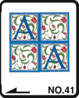 Brother borduurkaart Renaissance alfabet