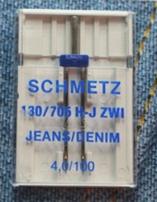 Naaimachinenaald 130-705H twin jeans Organ