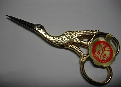 Ooievaar schaar 9cm.