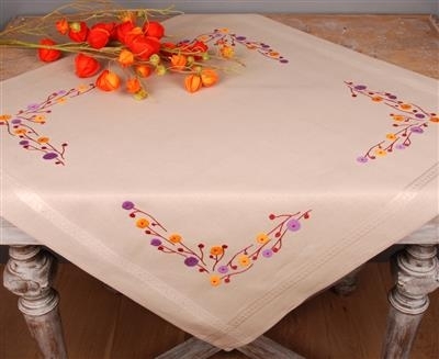 Tafelkleed speelse bloemen