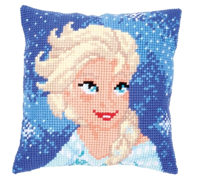 Kussen elsa blauw